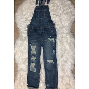 AMERICAN EAGLE Distressed Overalls